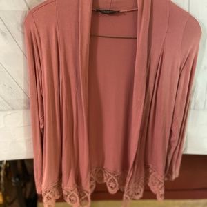 SIZE LARGE PINK MAUVE COLOR JACKET